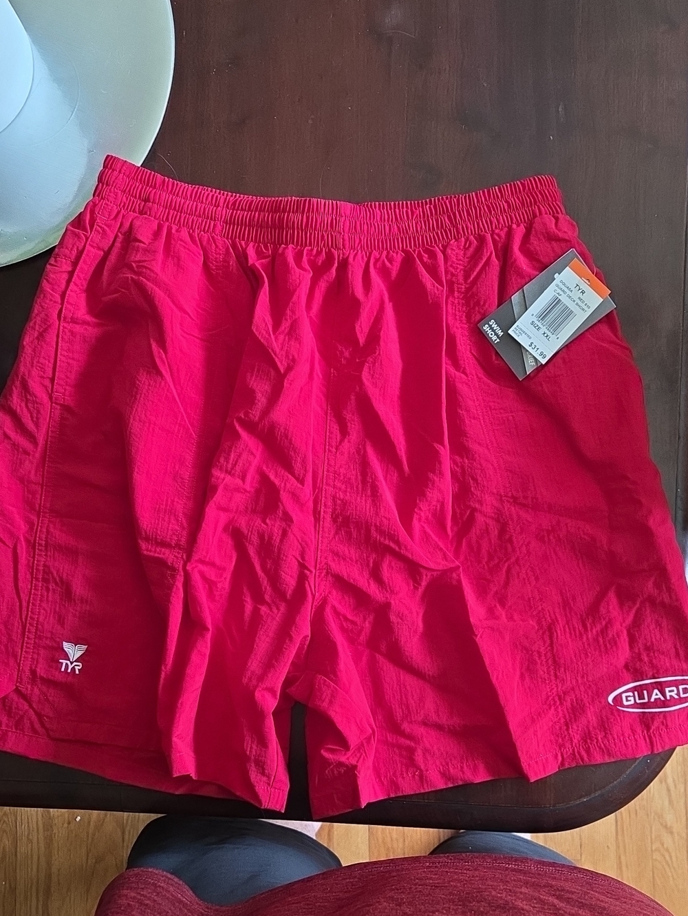 TYR Red Guard Swim Shorts Size XXL Men's.